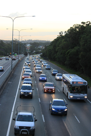 Pacific Motorway early evening